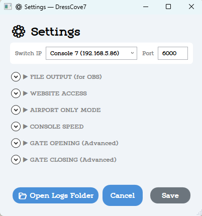 Island General Settings